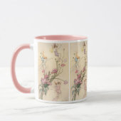 ヴィンテージおとぎ話、喜びに満ちた三霊 マグカップ (左)