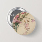 ヴィンテージおとぎ話、喜びに満ちた三霊 缶バッジ (正面&裏面)