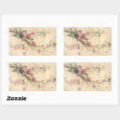 ヴィンテージおとぎ話、喜びに満ちた三霊 長方形シール (シート)