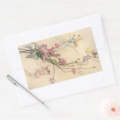 ヴィンテージおとぎ話、喜びに満ちた三霊 長方形シール (封筒)