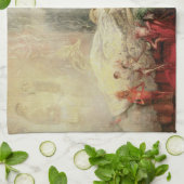 ヴィンテージおとぎ話、夢が作られる物 キッチンタオル (折り畳み)