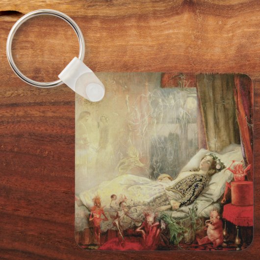 ヴィンテージおとぎ話、夢が作られる物 キーホルダー (正面)