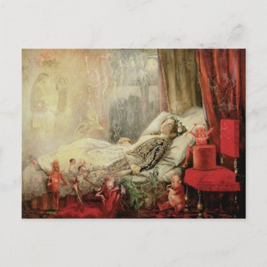 ヴィンテージおとぎ話、夢が作られる物 ポストカード (正面)