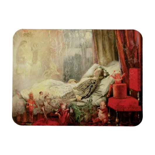 ヴィンテージおとぎ話、夢が作られる物 マグネット (横)