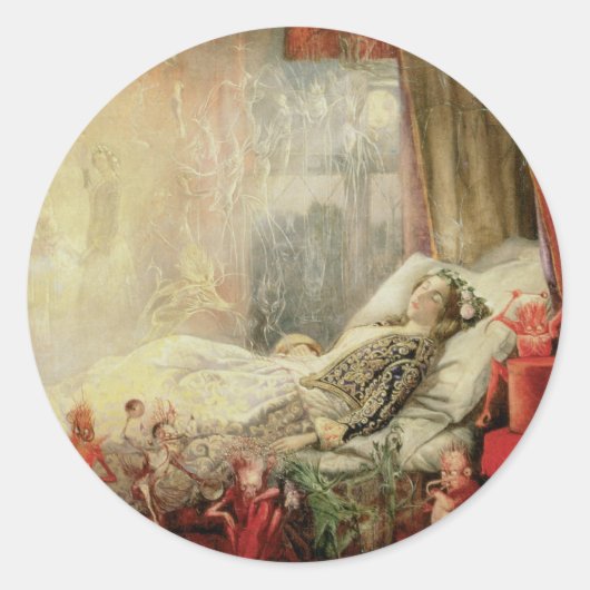 ヴィンテージおとぎ話、夢が作られる物 ラウンドシール (正面)