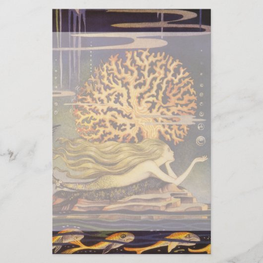 ヴィンテージおとぎ話、小さな人魚の海サンゴ (正面)