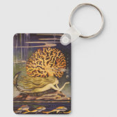 ヴィンテージおとぎ話、小さな人魚の海サンゴ キーホルダー (裏面)