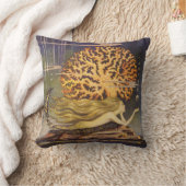 ヴィンテージおとぎ話、小さな人魚の海サンゴ クッション (ブランケット)