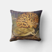 ヴィンテージおとぎ話、小さな人魚の海サンゴ クッション (裏面)