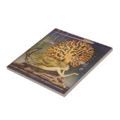 ヴィンテージおとぎ話、小さな人魚の海サンゴ タイル (側面)