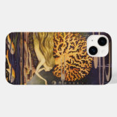 ヴィンテージおとぎ話、小さな人魚の海サンゴ Case-Mate iPhoneケース (裏面 (横))