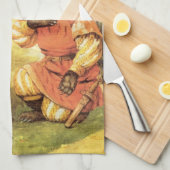 ヴィンテージおとぎ話、美しいと獣 キッチンタオル (四つ折り)