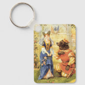 ヴィンテージおとぎ話、美しいと獣 キーホルダー (正面)