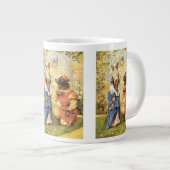 ヴィンテージおとぎ話、美しいと獣 ジャンボコーヒーマグカップ (正面右)