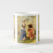 ヴィンテージおとぎ話、美しいと獣 ジャンボコーヒーマグカップ (正面)