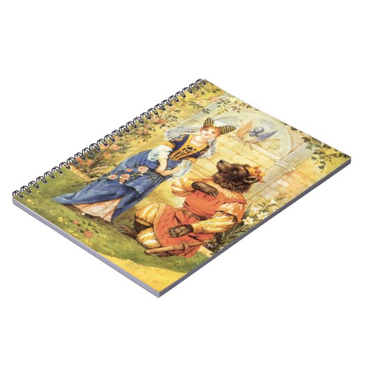 ヴィンテージおとぎ話、美しいと獣 ノートブック (左側)