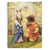 ヴィンテージおとぎ話、美しいと獣 ノートブック (正面)