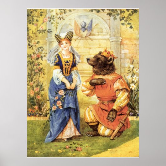 ヴィンテージおとぎ話、美しいと獣 ポスター (正面)