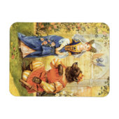 ヴィンテージおとぎ話、美しいと獣 マグネット (横)