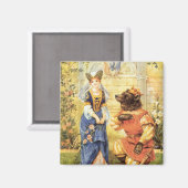 ヴィンテージおとぎ話、美しいと獣 マグネット (正面/裏面)