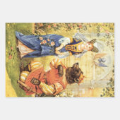 ヴィンテージおとぎ話、美しいと獣 ラッピングペーパーシート (正面2)