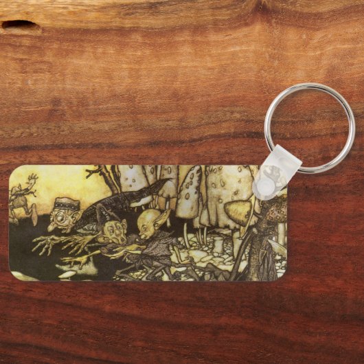 ヴィンテージおとぎ話Band of Workmen by Rackham キーホルダー (正面)