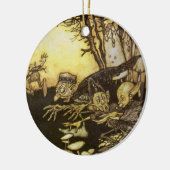 ヴィンテージおとぎ話Band of Workmen by Rackham セラミックオーナメント (左)