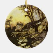 ヴィンテージおとぎ話Band of Workmen by Rackham セラミックオーナメント (裏面)