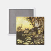 ヴィンテージおとぎ話Band of Workmen by Rackham マグネット (正面/裏面)