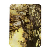 ヴィンテージおとぎ話Band of Workmen by Rackham マグネット (縦)