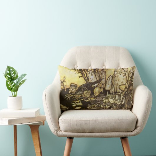 ヴィンテージおとぎ話Band of Workmen by Rackham ランバークッション (椅子)
