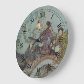 ヴィンテージおとぎ話Edmund Dulac ラージ壁時計 (傾斜)