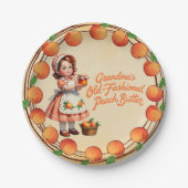 ヴィンテージおばあちゃんのオールドファッションドピーチバター ペーパープレート (正面)