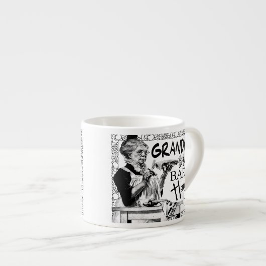 ヴィンテージおばあちゃんの自家製パイズギフト エスプレッソカップ (正面右)