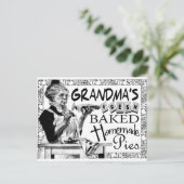 ヴィンテージおばあちゃんの自家製パイズギフト ポストカード (スタンド正面)