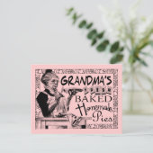 ヴィンテージおばあちゃんの自家製パイズギフト ポストカード (スタンド正面)