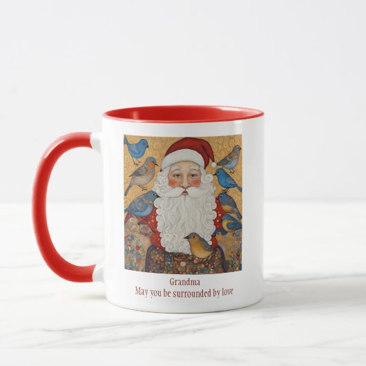 ヴィンテージおばあちゃんクリスマス マグカップ (左)