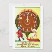 ヴィンテージおめでとう子ビクトリアン供 シーズンカード (正面)