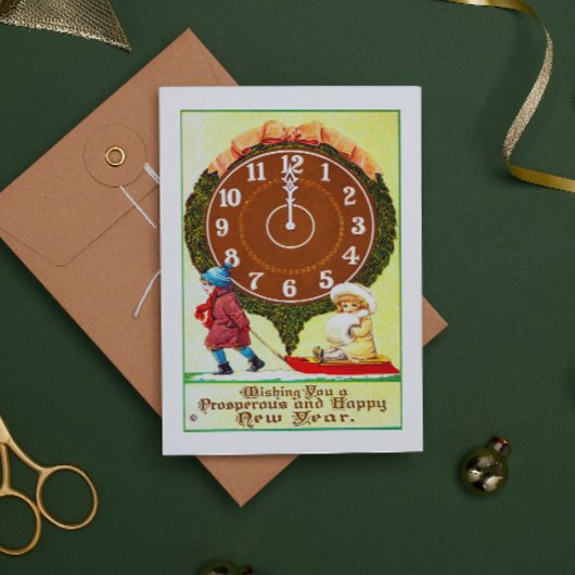 ヴィンテージおめでとう子ビクトリアン供 シーズンカード