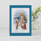 ヴィンテージおめでとう年賀状 カード (スタンド正面)