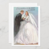 ヴィンテージおめでとう新郎新婦 シーズンカード (正面/裏面)