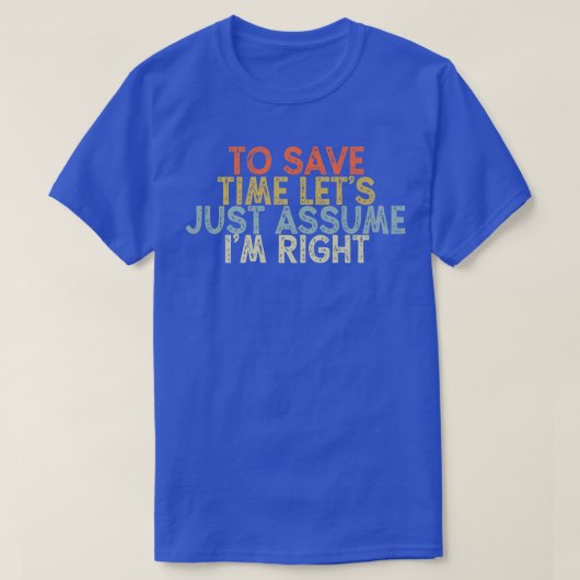 ヴィンテージおもしろいから救Imリグを想定する Tシャツ (デザイン正面)
