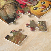 ヴィンテージおもしろいがパーティーでリンゴに浮かぶ ジグソーパズル (側面)