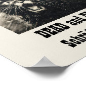 ヴィンテージおもしろいがポスター・シュレディナーの猫を募集 ポスター (角)