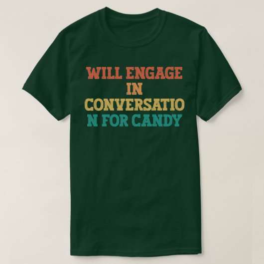 ヴィンテージおもしろいが会話に出る Tシャツ (デザイン正面)