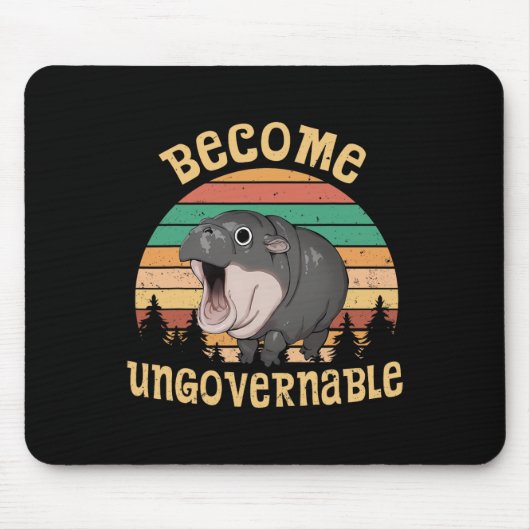 ヴィンテージおもしろいが抑制されモーないDeng Ba1 マウスパッド (正面)