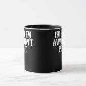 ヴィンテージおもしろいが来た俺は起きてるプッシュしない  マグカップ (中央)