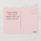 ヴィンテージおもしろいとハッピーバースデーはがき ポストカード (裏面)