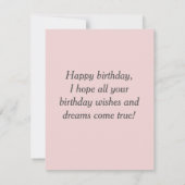 ヴィンテージおもしろいとハッピーバースデー カード (裏面)