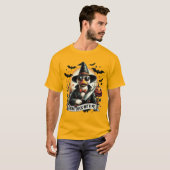 ヴィンテージおもしろいと一緒にハロウィーンを過ごす Tシャツ (正面フル)